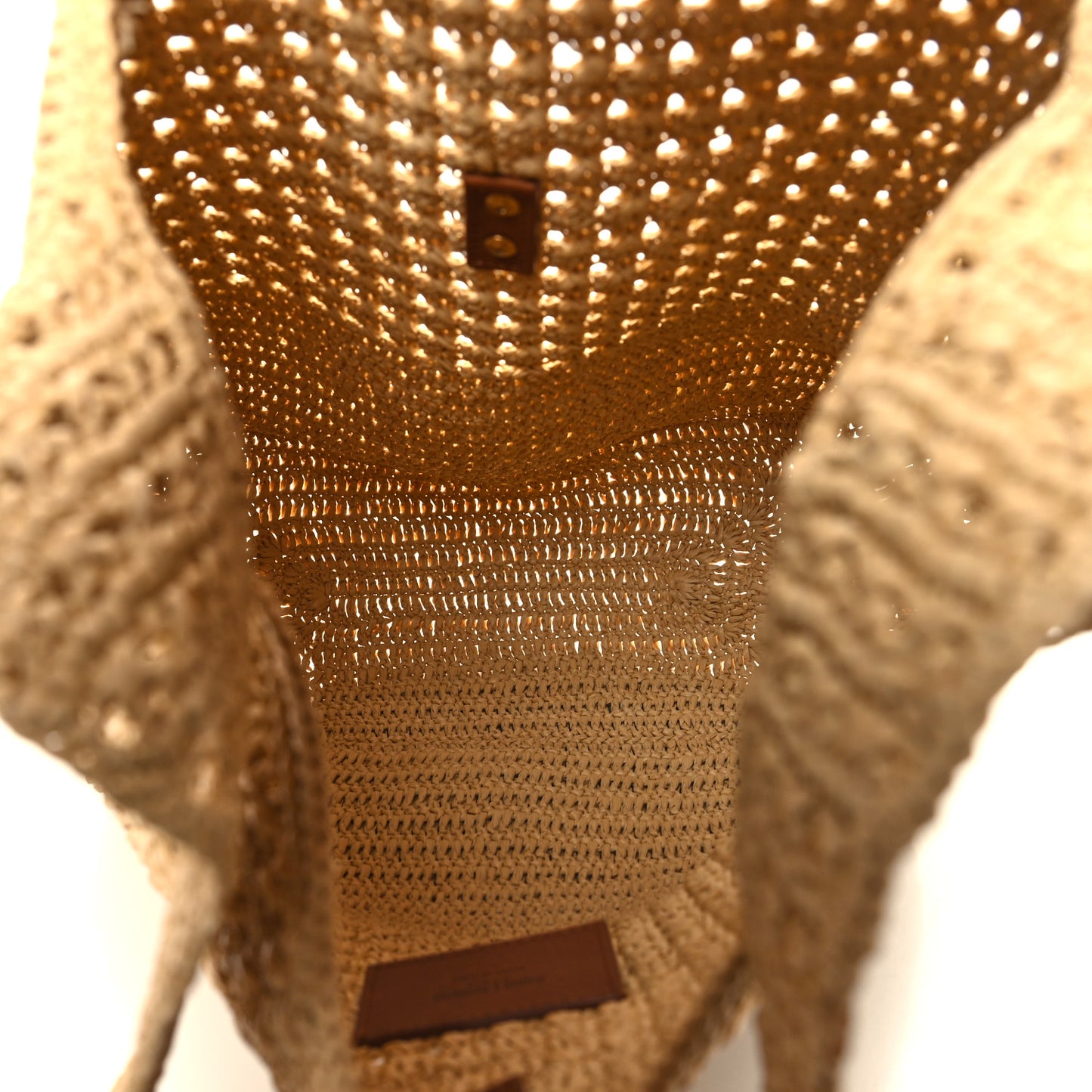 Raffia Monogram Hobo Naturale