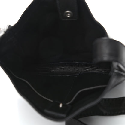 Celine Soft Lambskin Pouch Croissant Shoulder Bag Black 4 of 4
