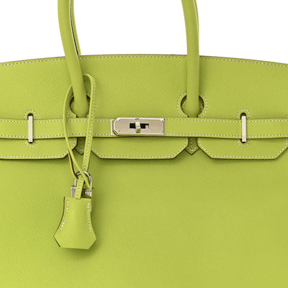 Hermes Epsom Candy Birkin 35 Kiwi Lichen 8 of 13