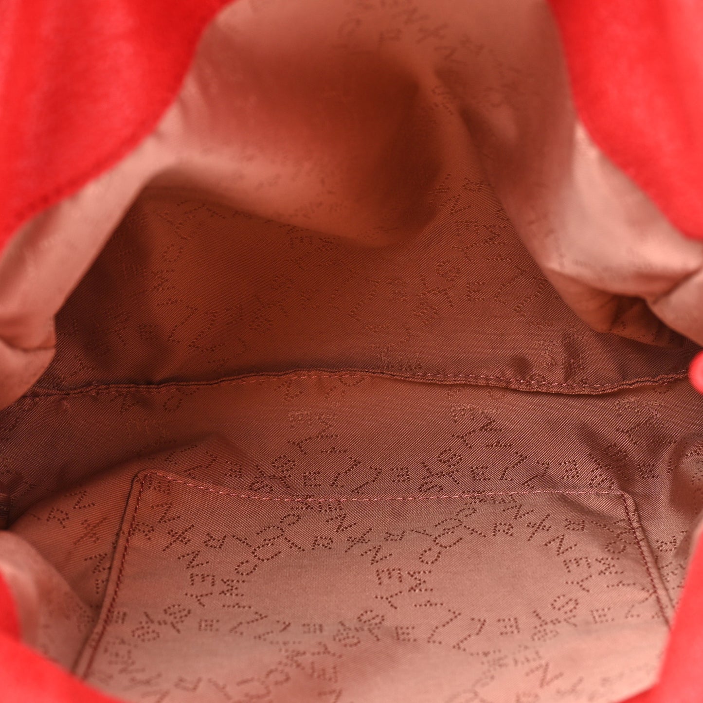 Shaggy Deer Mini Falabella Shoulder Bag Red