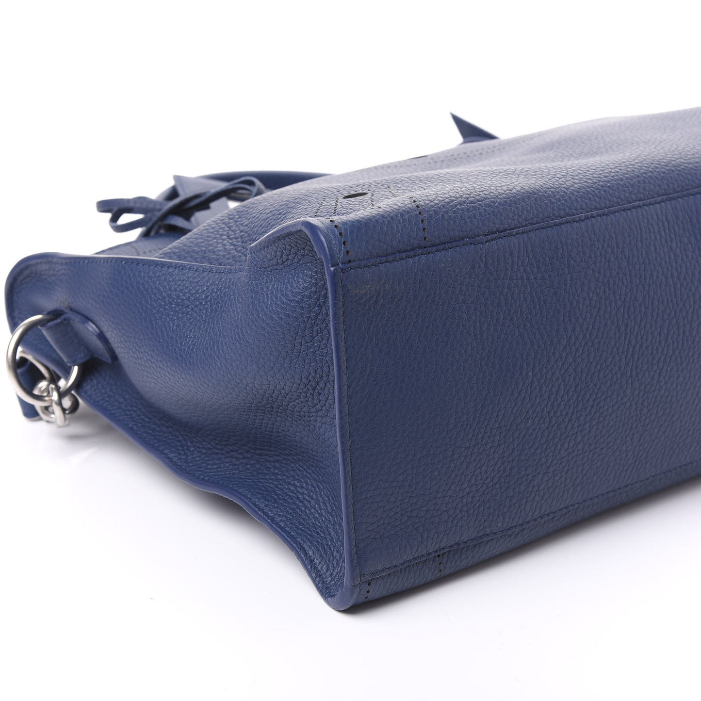 Veau Grana Perforated Blackout Hardware City Bleu Tanzanite
