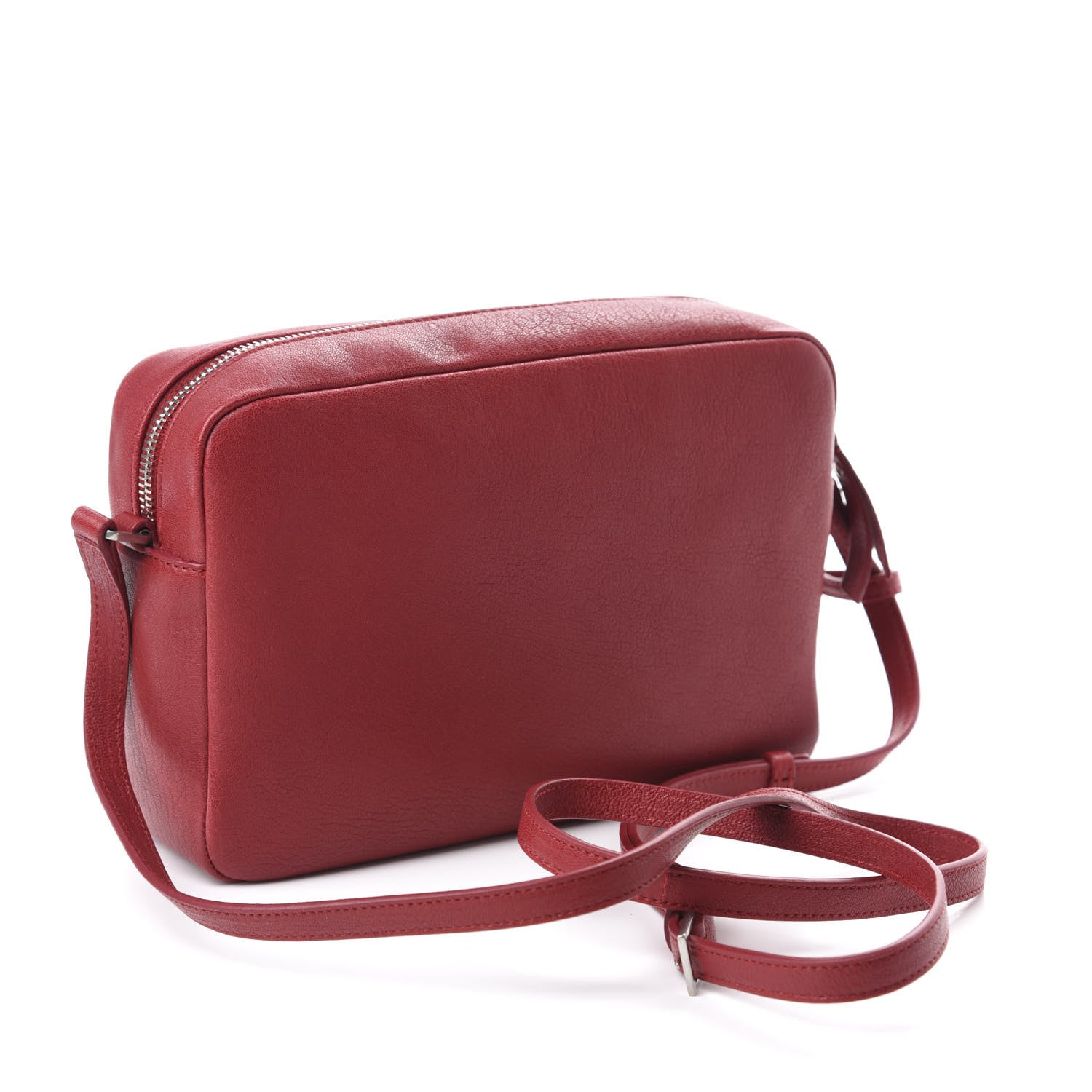 Saint Laurent Lambskin Monogram Small Lou Camera Bag Lipstick Red 3 of 10