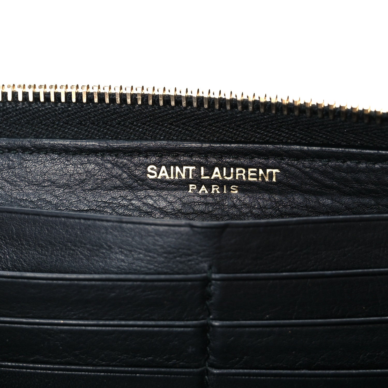 Saint Laurent Calfskin Classic Y Ligne Zip Around Wallet Black 11 of 16