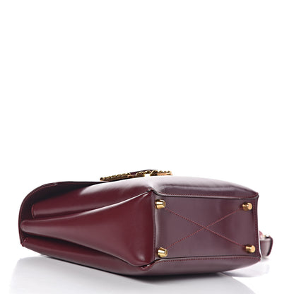 Marc Jacobs Calfskin St. Marc Shoulder Bag Burgundy 4 of 15