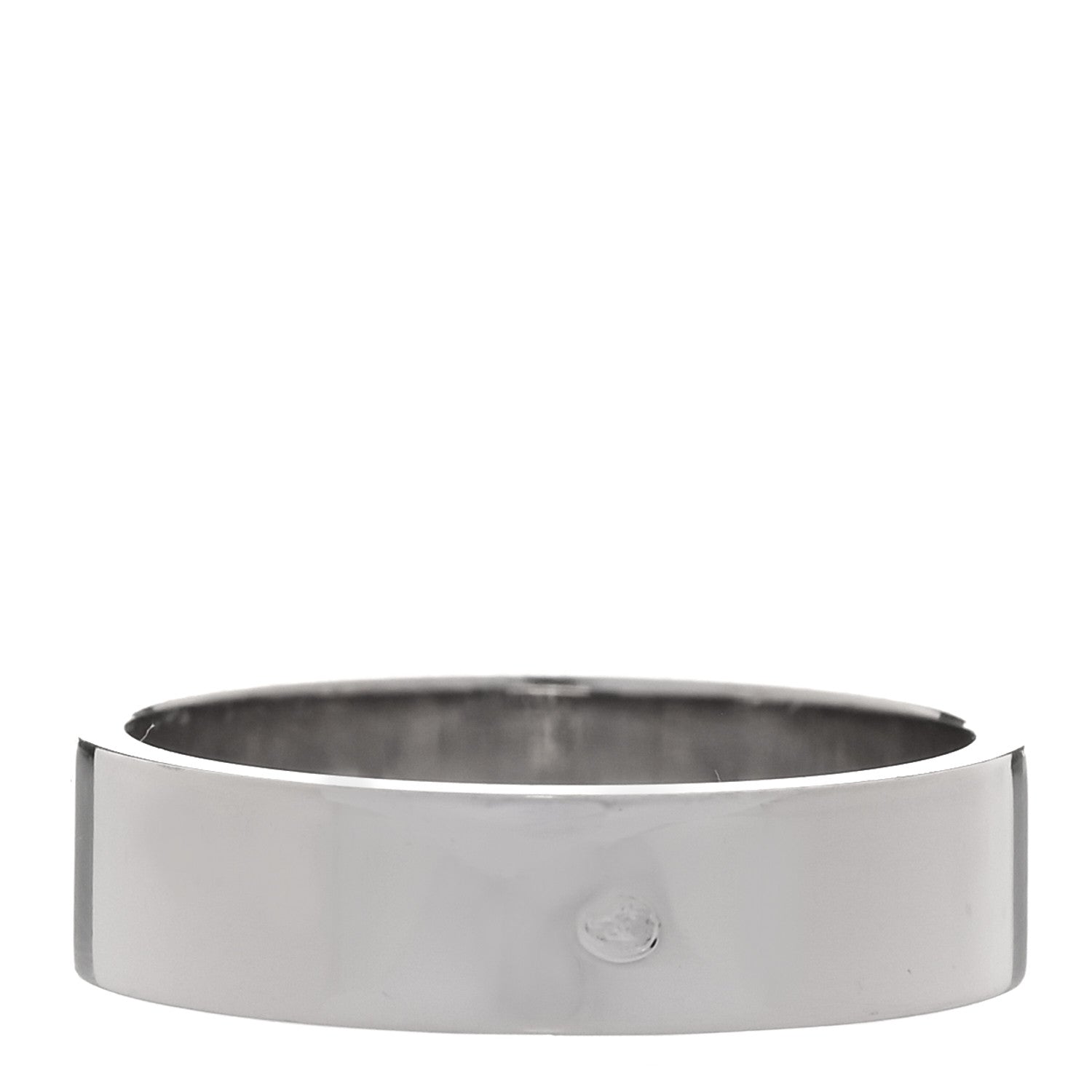 Hermes 18K White Gold Diamond PM Kelly Ring 52 6 3 of 4