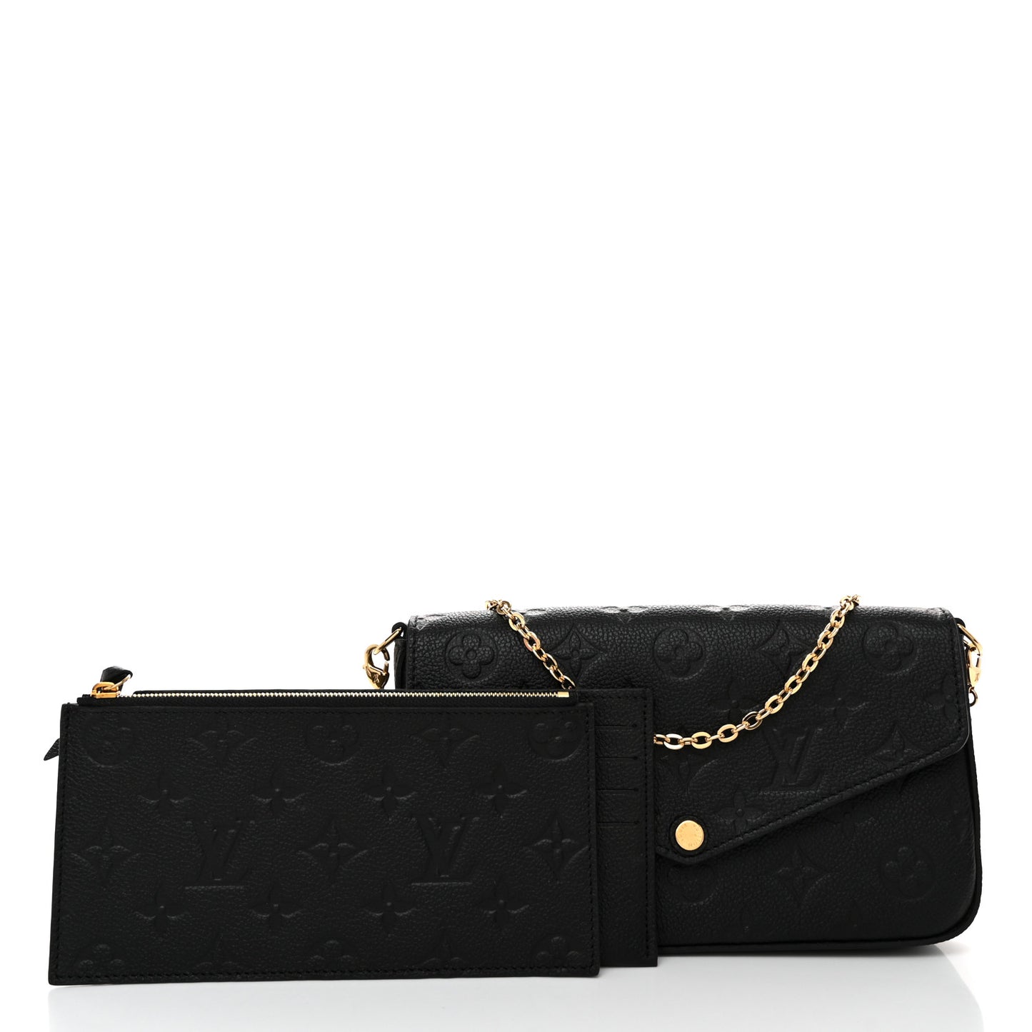 Empreinte Pochette Felicie Chain Wallet Black
