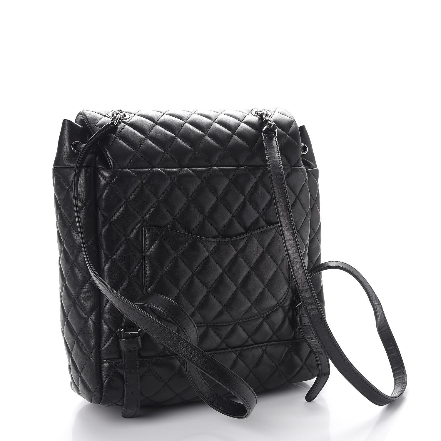 Chanel Calfskin Quilted Large Urban Spirit Backpack Black 3 of 9