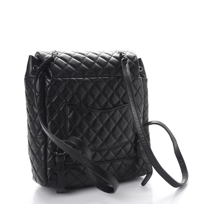 Chanel Calfskin Quilted Large Urban Spirit Backpack Black 3 of 9