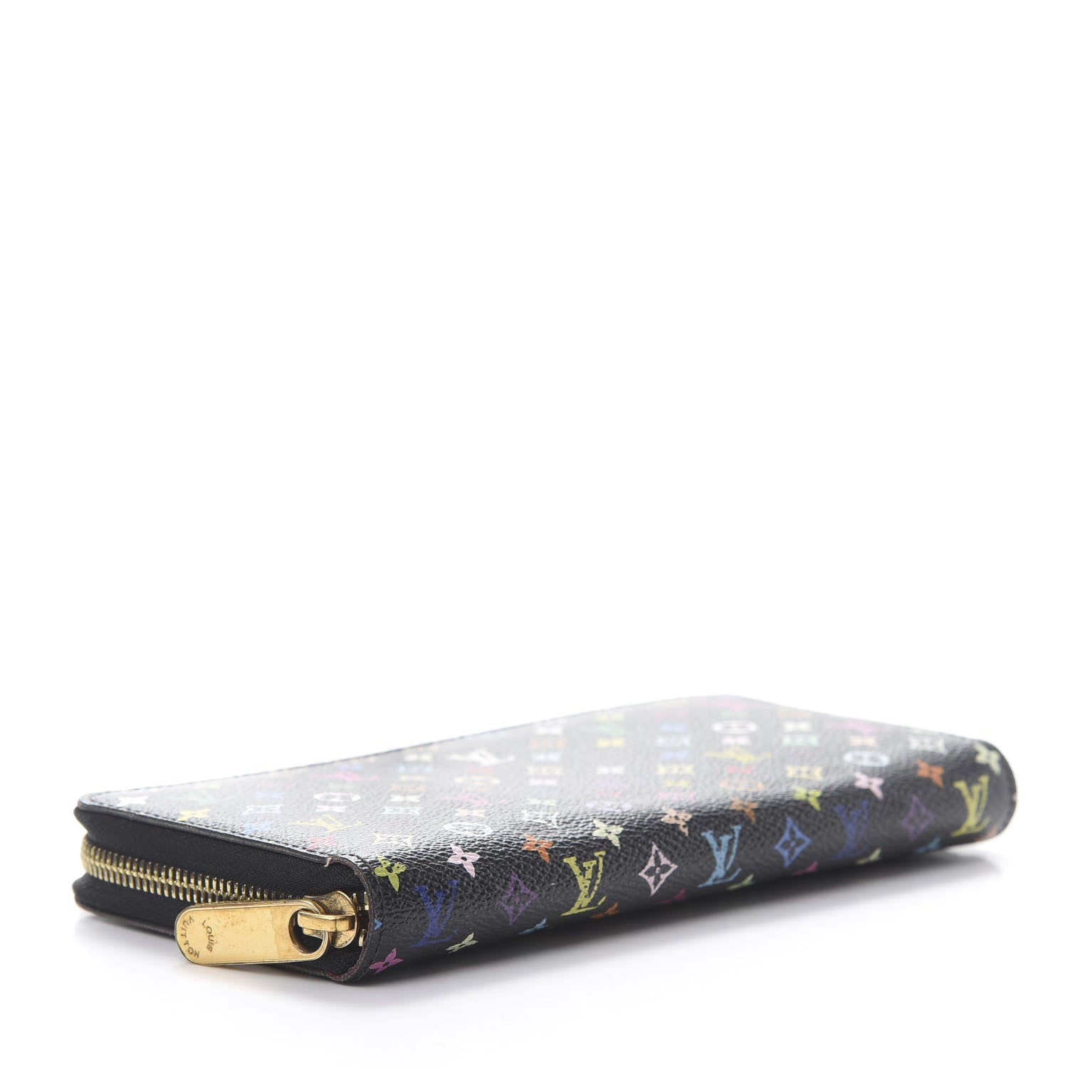 Louis Vuitton Monogram Multicolor Zippy Wallet Black Grenade 4 of 10