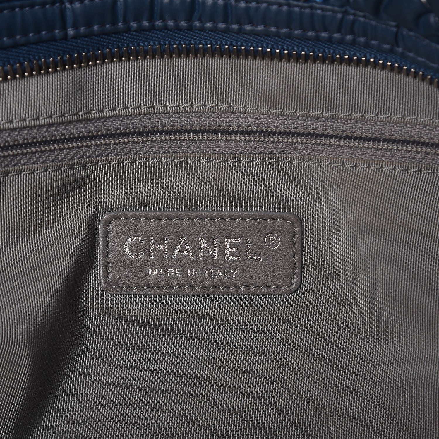 Chanel Nylon Quilted Tweed on Stitch Tote Blue 6 of 10