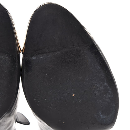 Chanel Calfskin CC Silver Cap Toe Ankle Boots 40 Black 13 of 16