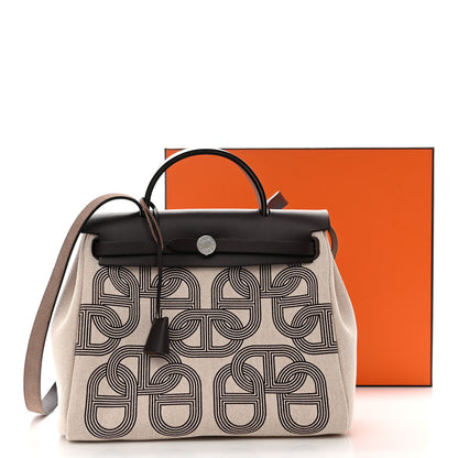 Hermes H Plume Canvas Vache Hunter Circuit 24 Herbag Zip Retourne 31 Ebene Ecru 12 of 12