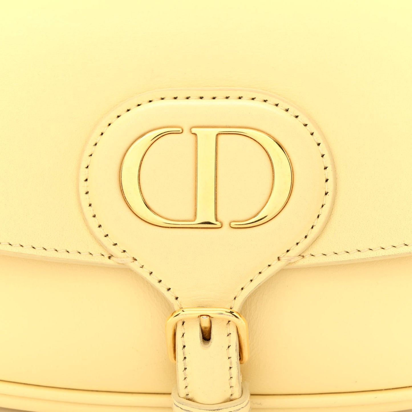 Box Calfskin East West Bobby Bag Pale Yellow