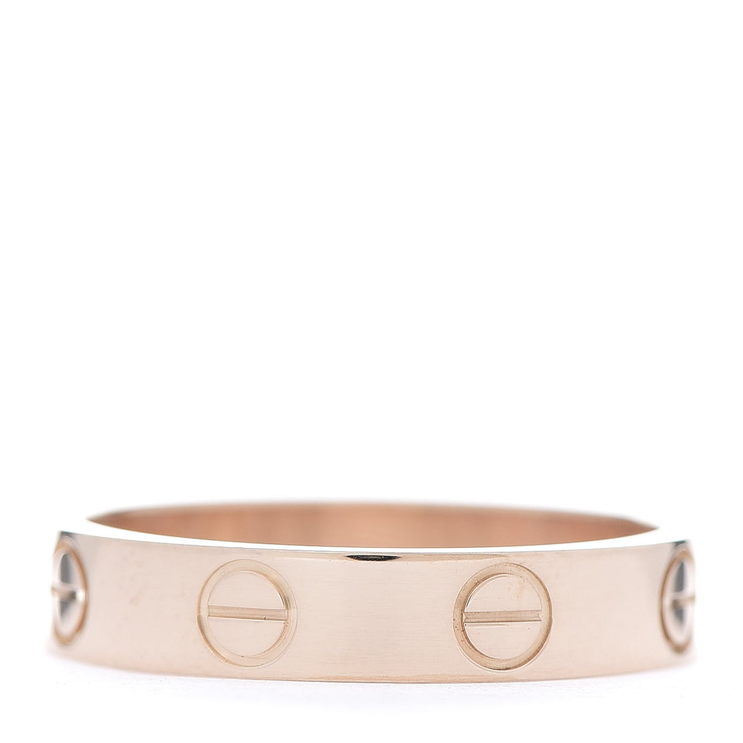18K Pink Gold 3.5mm LOVE Wedding Band Ring 50 5.25