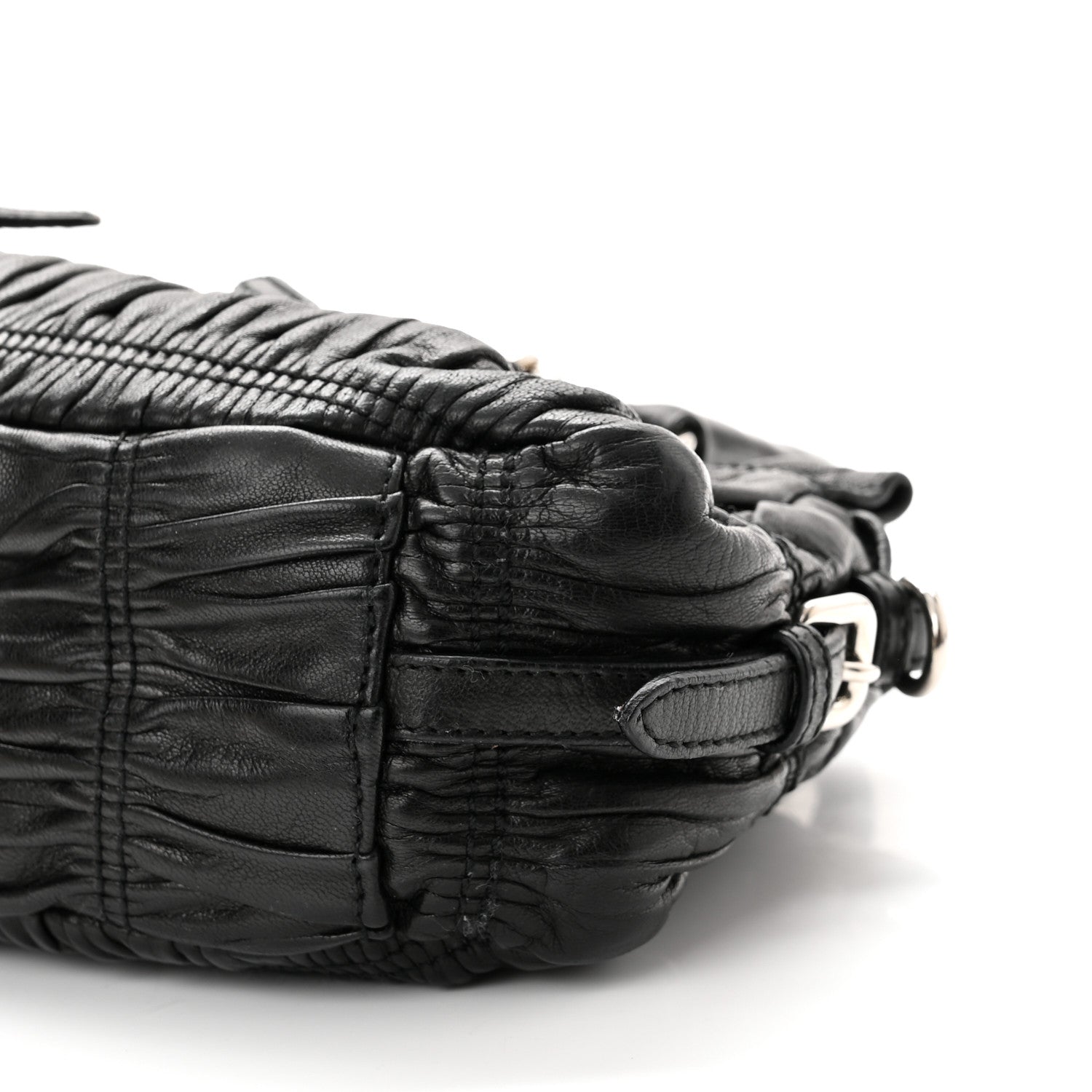 Prada Nappa Gaufre Tote Black 7 of 11