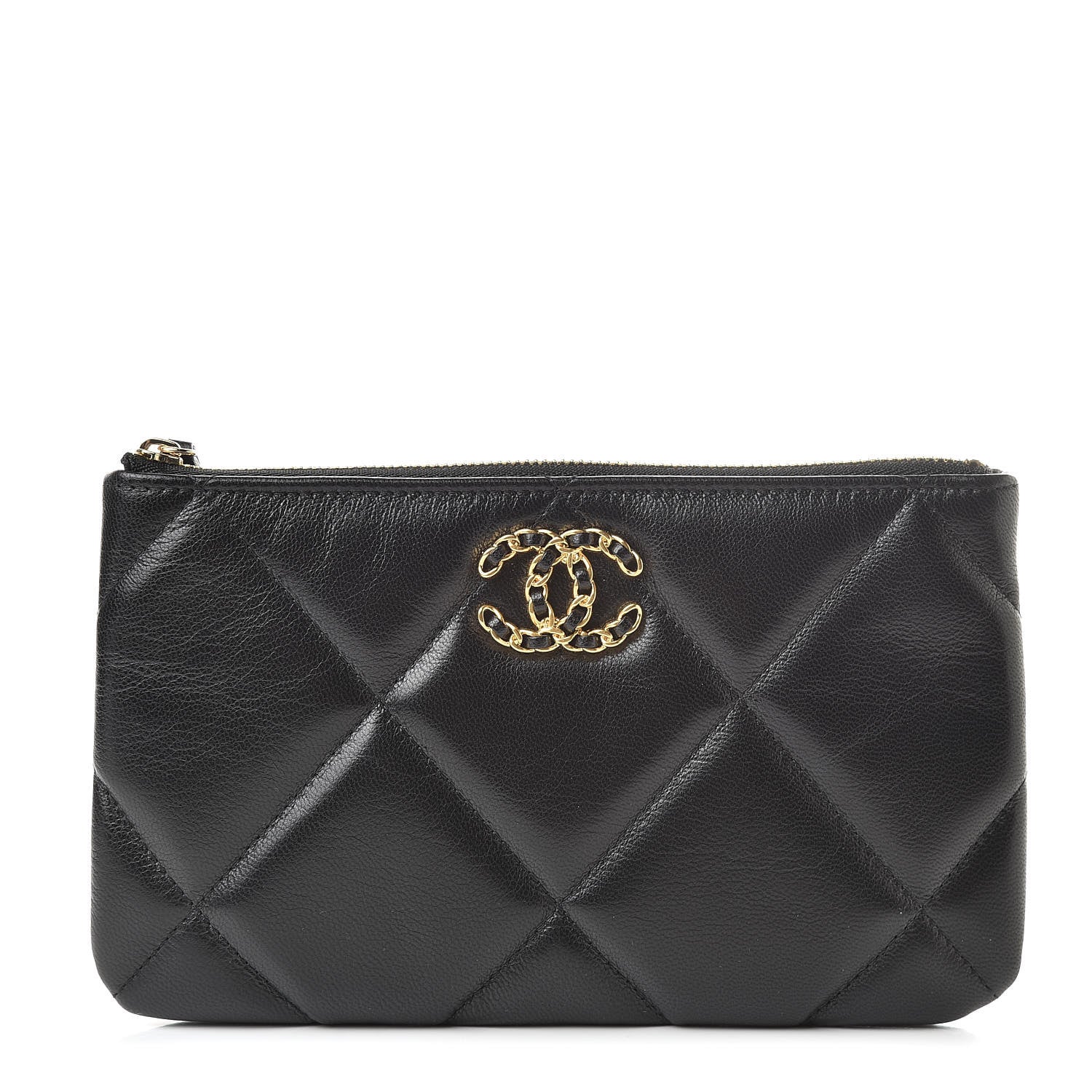Chanel Goatskin Quilted 19 Cosmetic Case Black 1 of 8