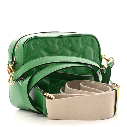 Gucci Calfskin GG Matelasse Shoulder Bag Spring Green Natural 3 of 12