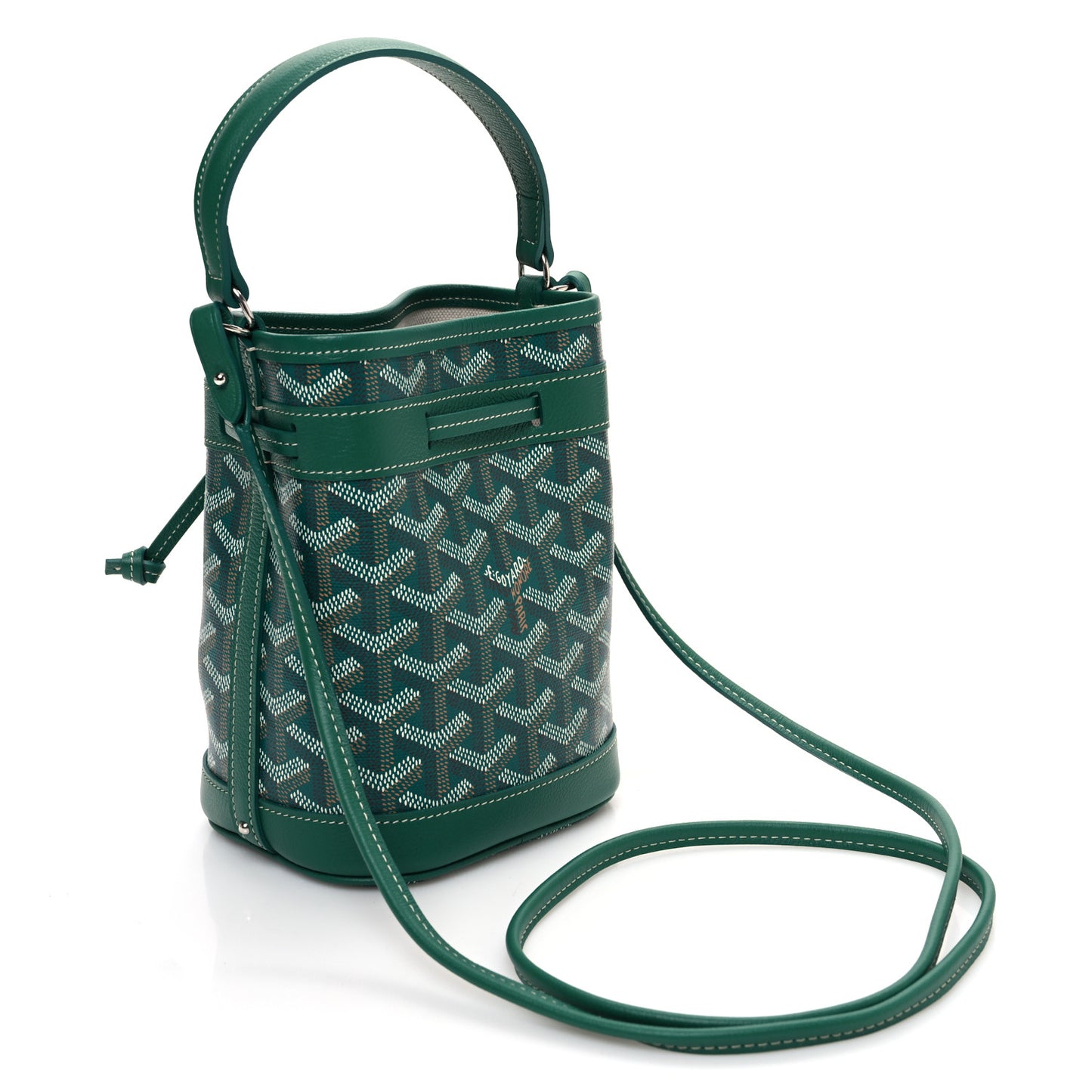 Goyardine Petit Flot Mini Bucket Bag Green