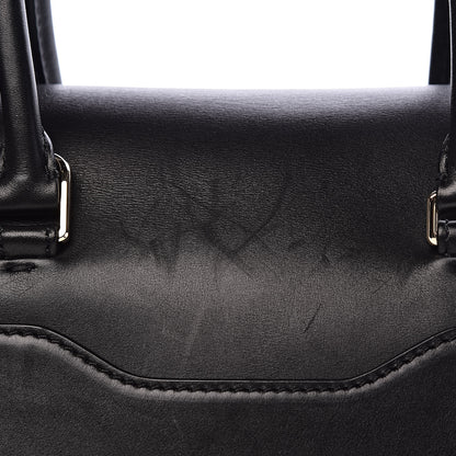 Valentino Garavani Calfskin Rockstud Medium Demilune Double Handle Satchel Black 13 of 23