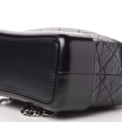 Chanel Aged Calfskin Quilted Small Gabrielle Backpack Black 7 of 10