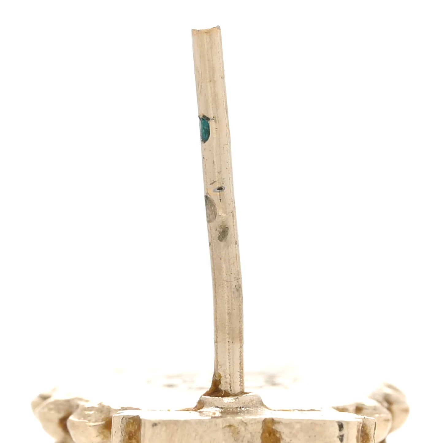 CC Bow Earrings Black Gold