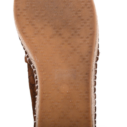 Gucci Suede Microguccissima Espadrilles 37.5 Nut Brown 6 of 16
