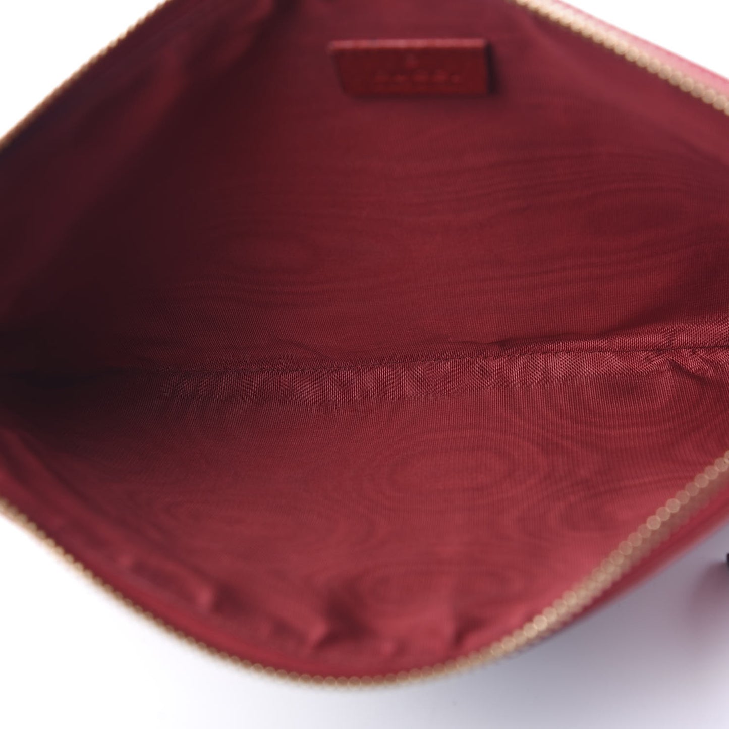 Canvas Sylvie Stripe Logo Zip Pouch Mystic White Hibiscus Red Maritime
