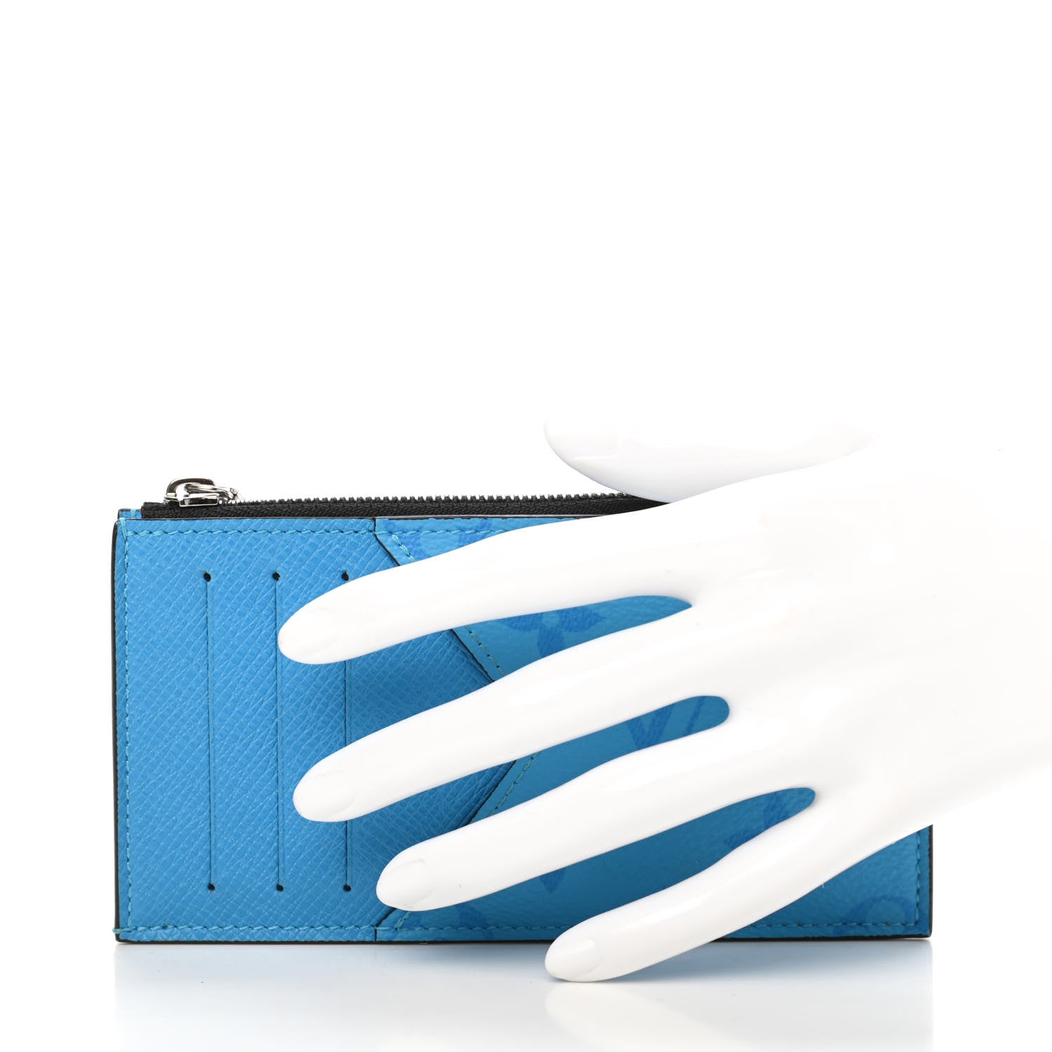 Louis Vuitton Taigarama Coin Card Holder Blue Lagoon 2 of 7