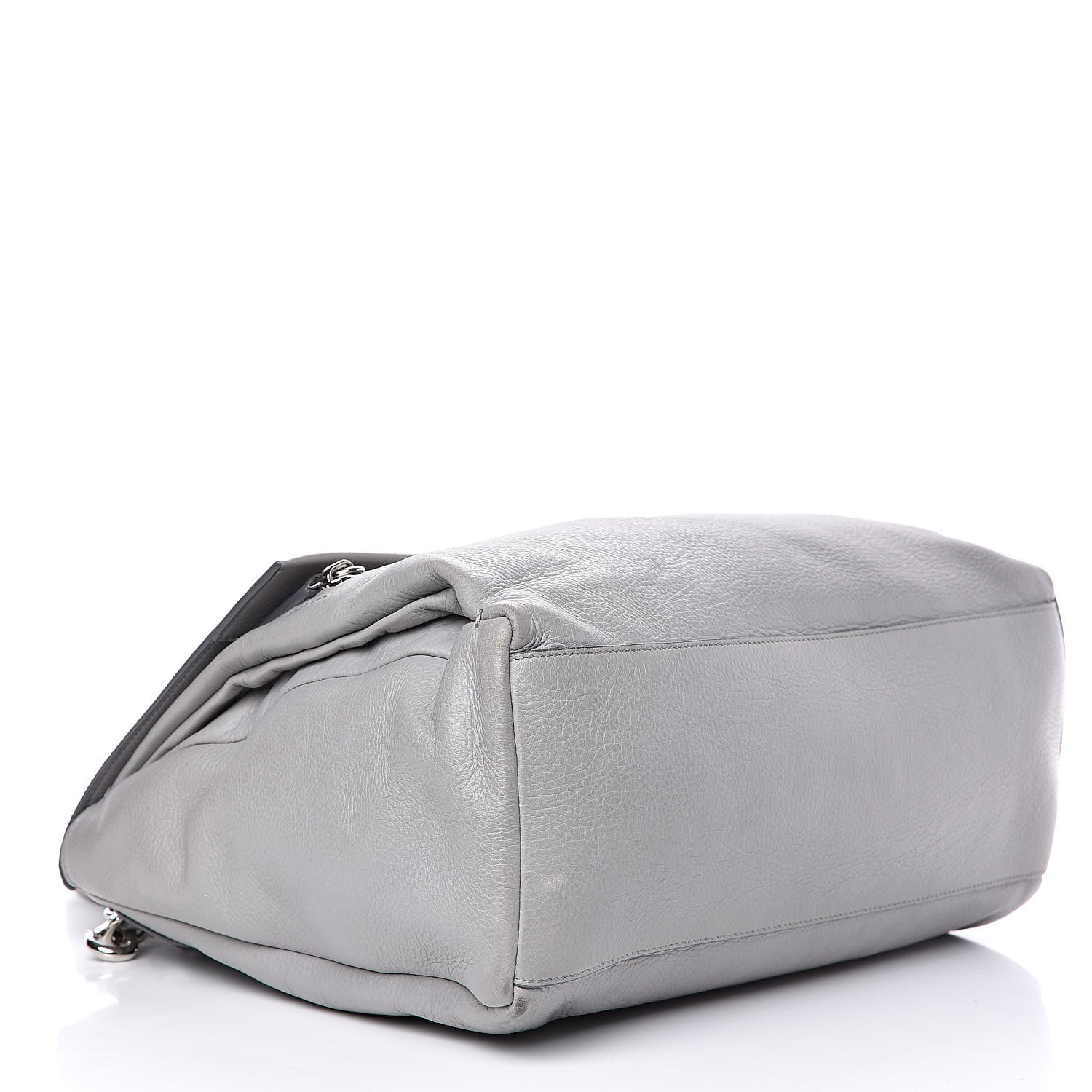 Givenchy Grained Calfskin Medium Pandora Pure Flap Bag Pearl Grey 4 of 14