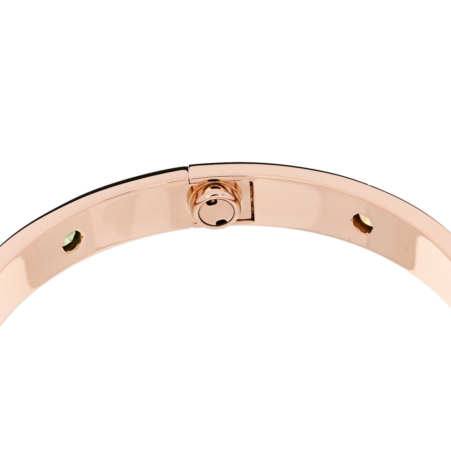 18K Pink Gold Sapphire Garnet Amethyst LOVE Bracelet 17