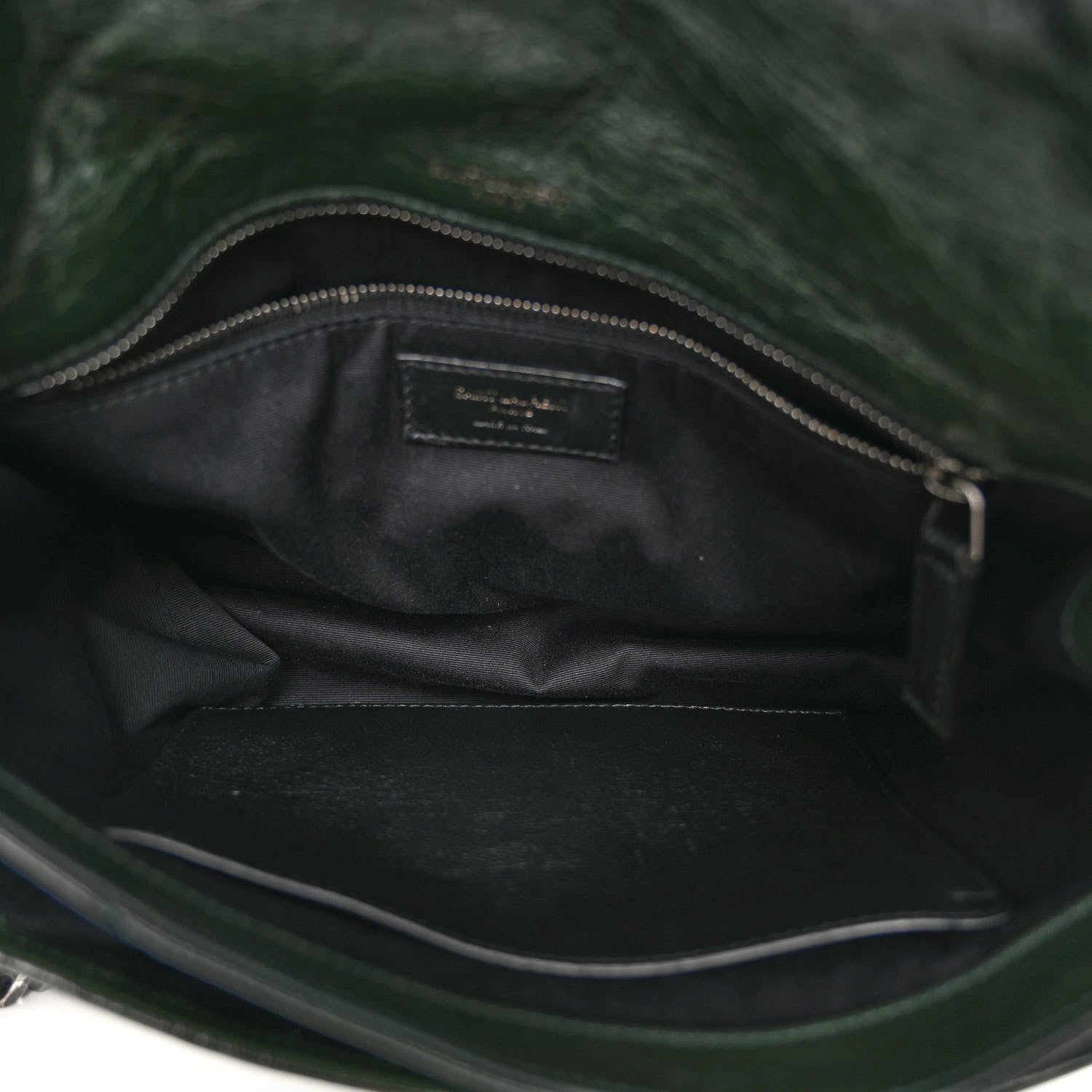 Saint Laurent Crinkled Calfskin Matelasse Monogram Medium Niki Chain Satchel Military Olive 5 of 11