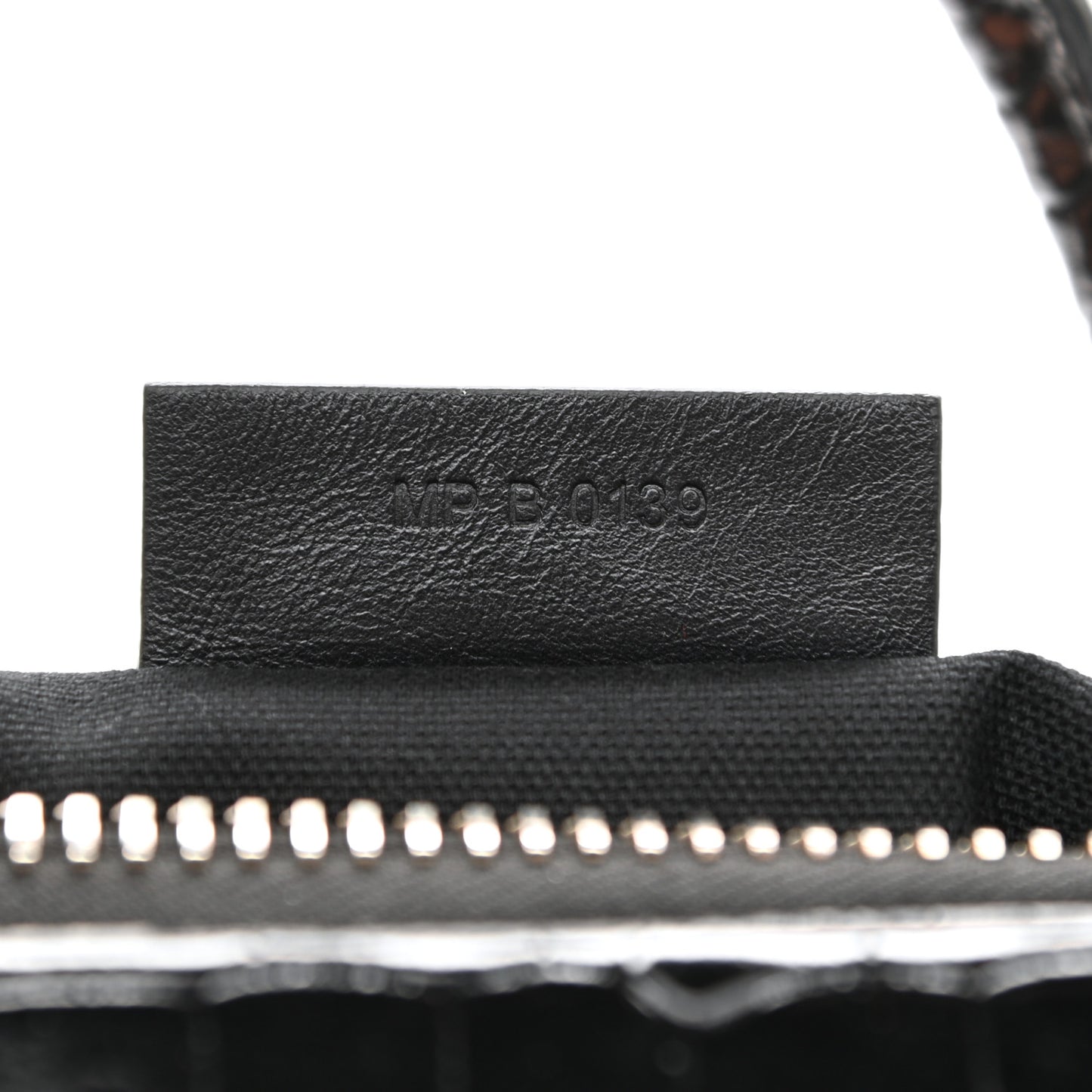 Calfskin Crocodile Embossed Small Antigona Black