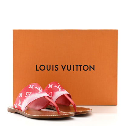 Louis Vuitton Monogram Escale Palma Sandals 38 Rouge 14 of 14