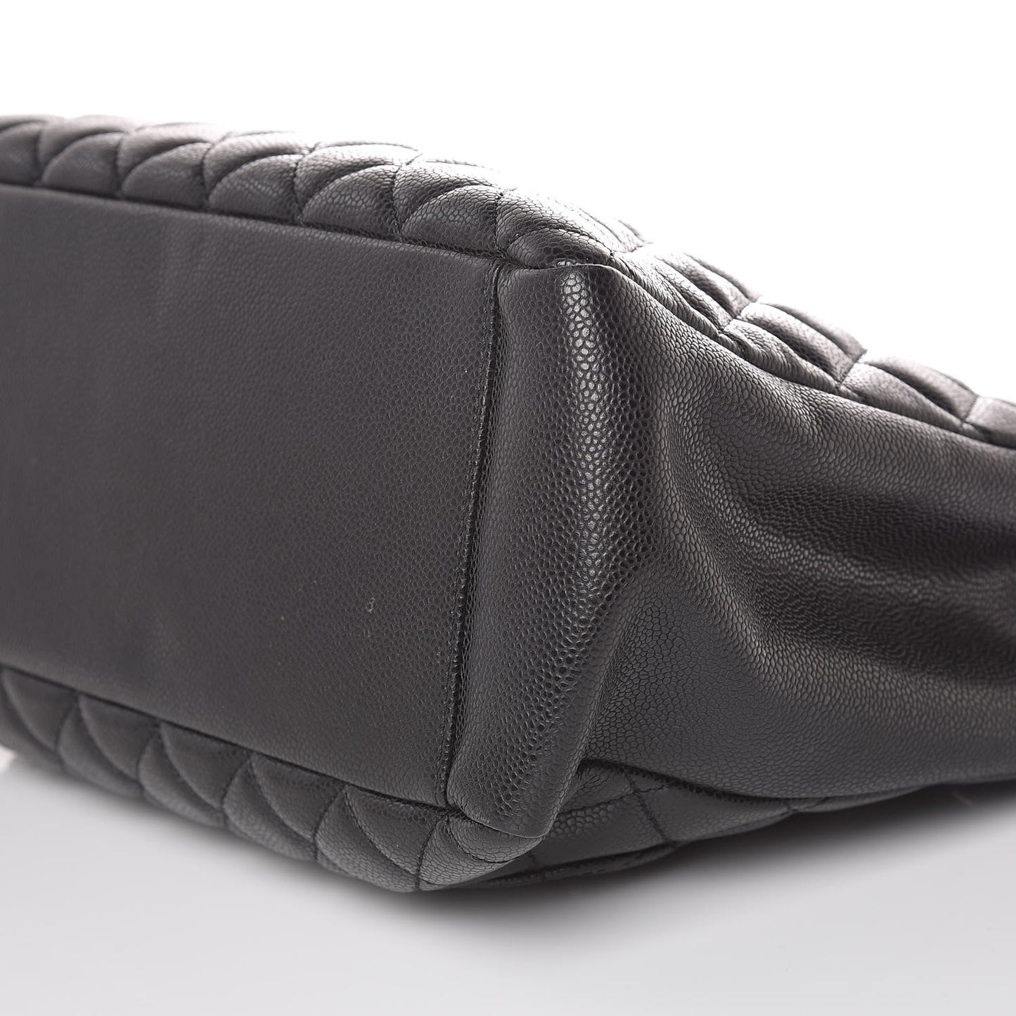 Caviar Quilted Grand Shopping Tote GST Black