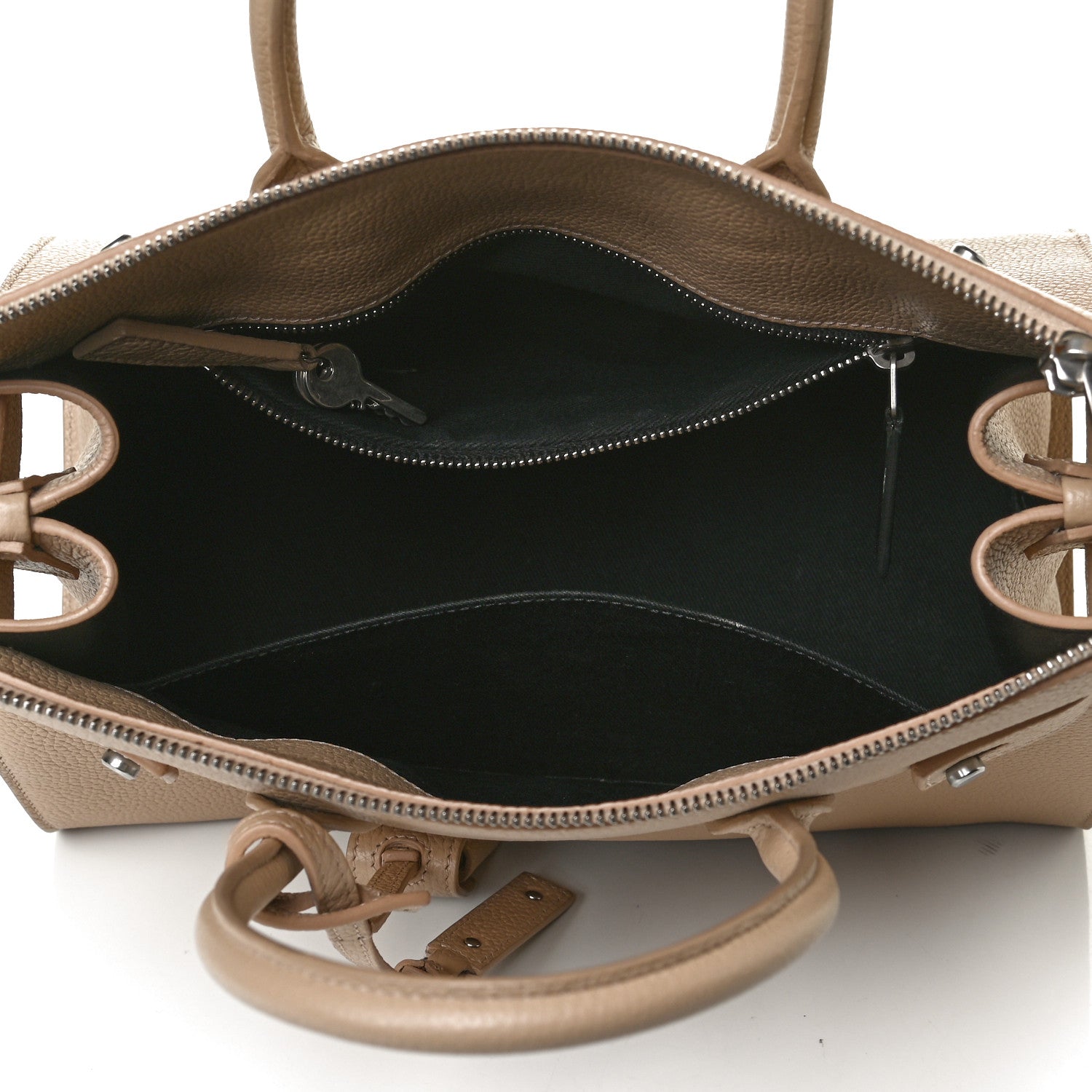 Saint Laurent Grained Calfskin Baby Sac De Jour Souple Dark Beige 4 of 13