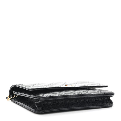 Chanel Caviar Quilted Wallet on Chain WOC Black 4 of 13