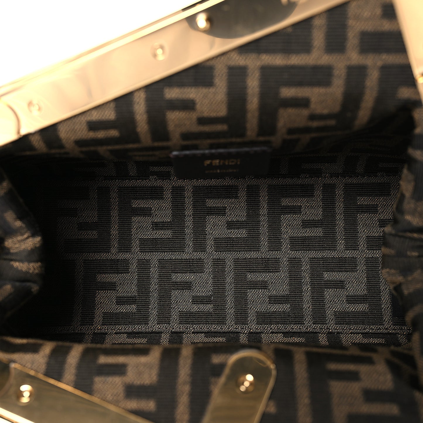 Shiny Nappa Small Fendi First Spring Turquoise