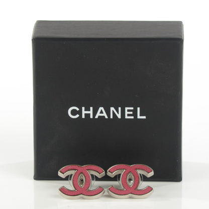 Chanel Lambskin CC Earrings Pink 5 of 5