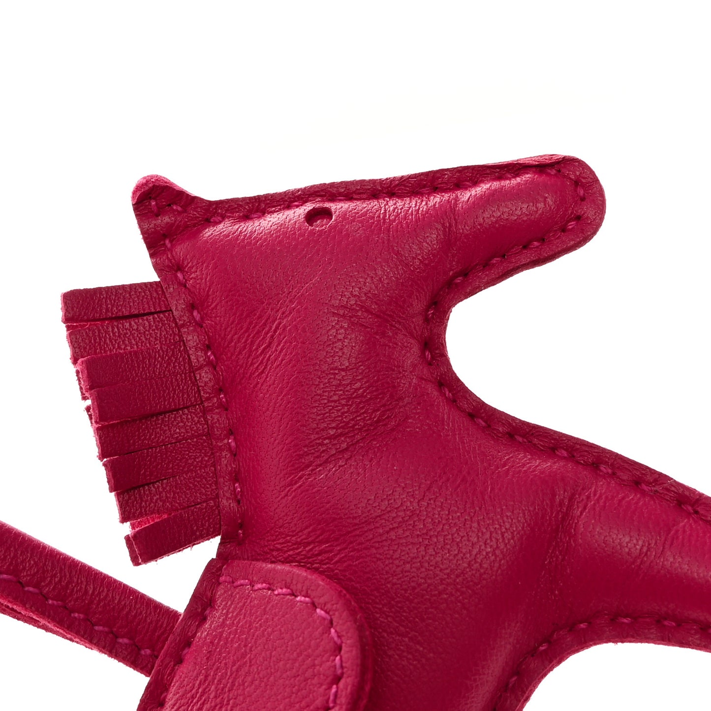 Milo Lambskin Grigri Rodeo Horse Bag Charm PM Rose Mexico