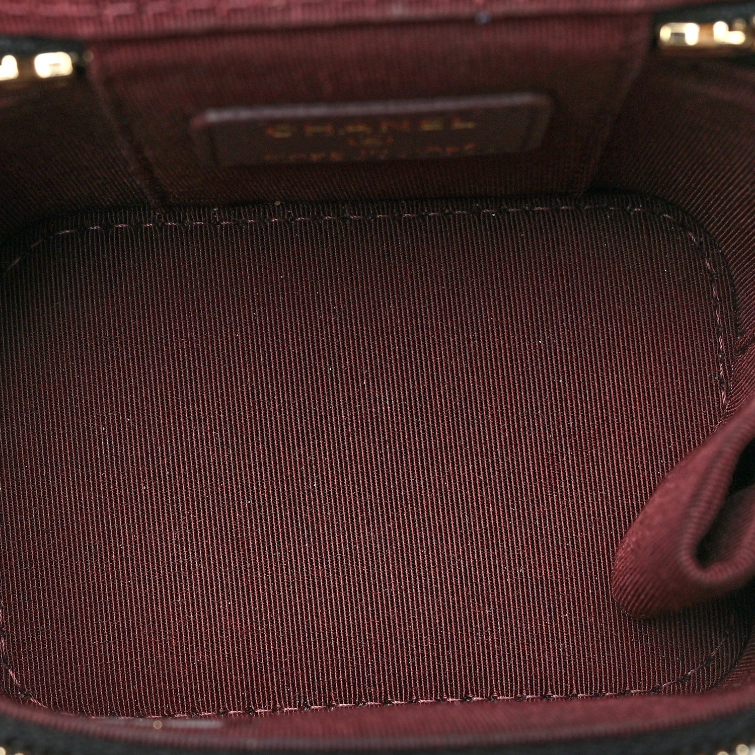 Chanel Caviar Quilted Mini Vanity Case With Chain Black 5 of 11