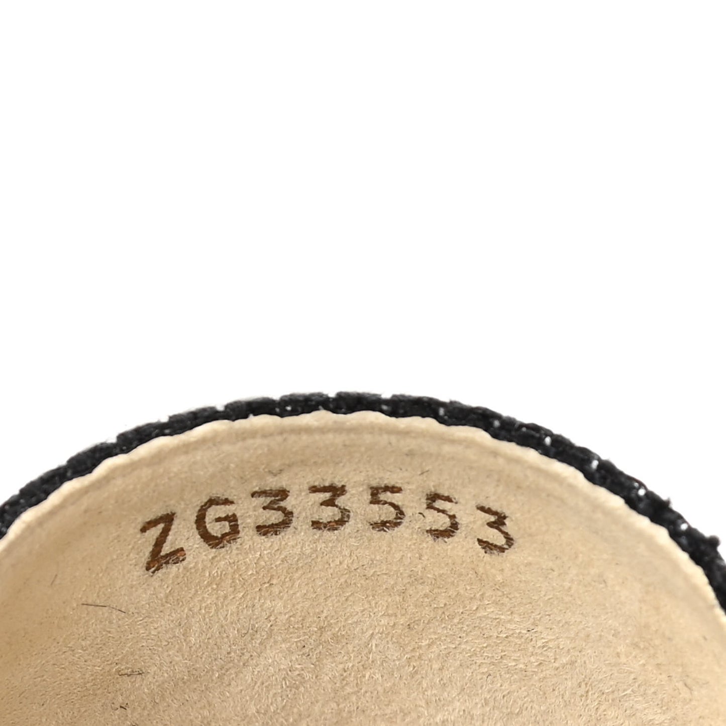 Tweed CC Slip On Espadrilles 37 Black Silver