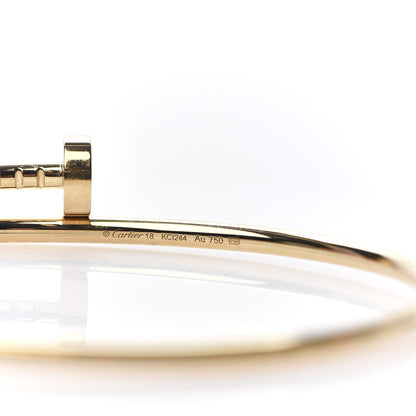 Cartier 18K Yellow Gold Small Juste Un Clou Bracelet 18 4 of 5
