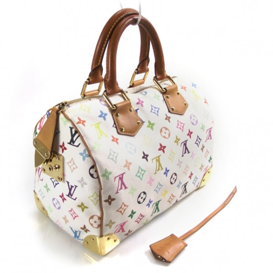 Monogram Multicolor Speedy 30 White