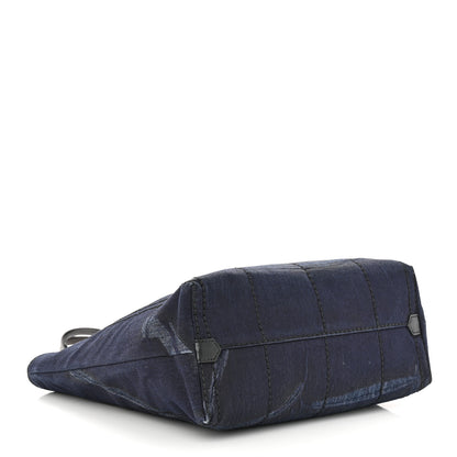 Prada Denim Logo Tote 4 of 10