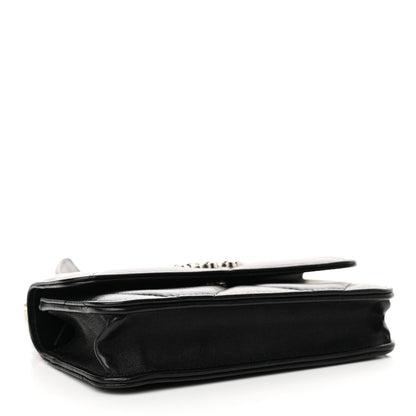 Chanel Lambskin Quilted Chanel 19 Flap Phone Holder With Chain Black 4 of 13