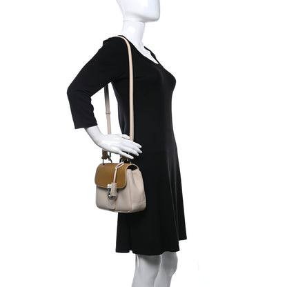 Burberry Trench Calfskin Small DK88 Top Handle Bag Limestone Ochre Yellow 2 of 9