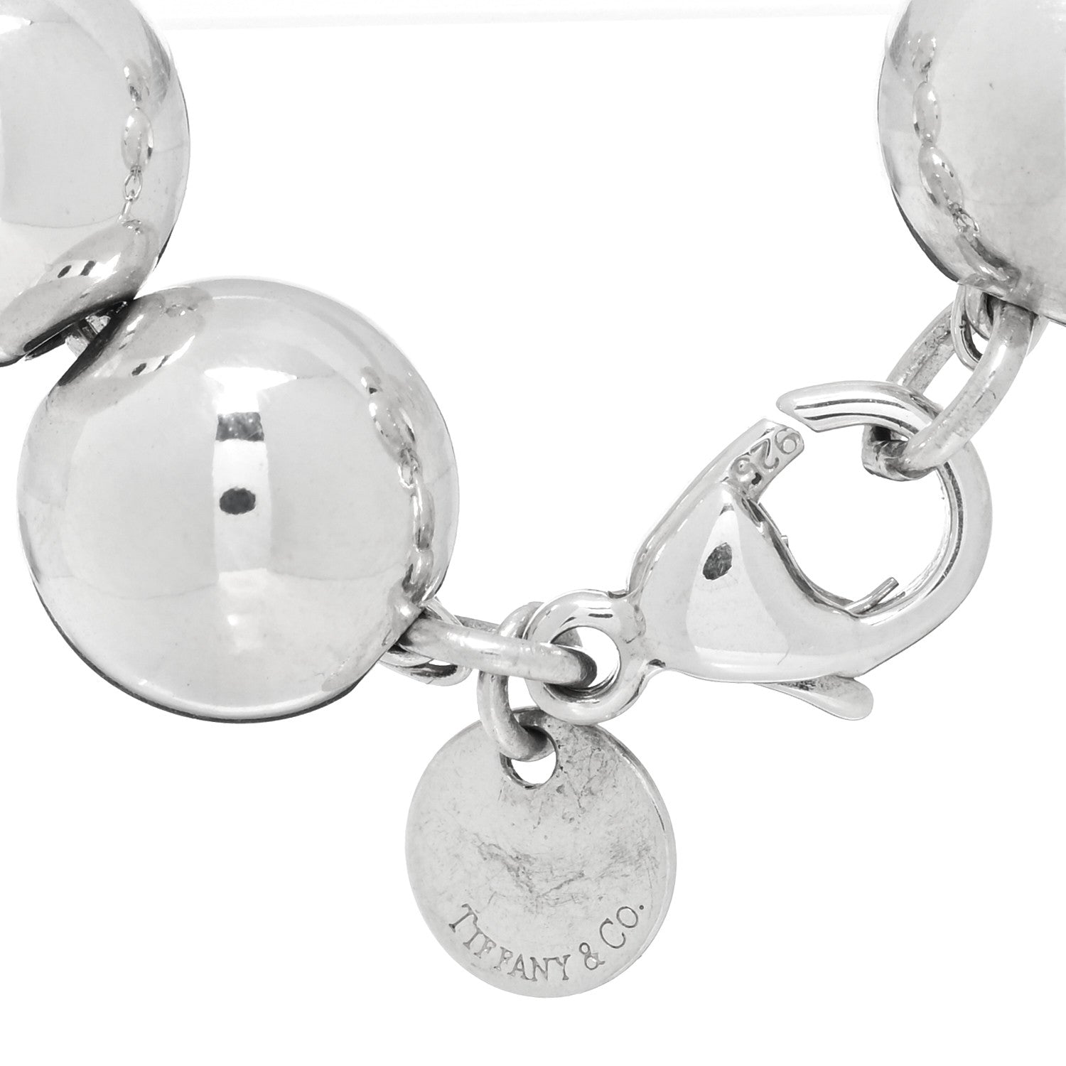 Tiffany Sterling Silver 10mm Hardwear Ball Bracelet 3 of 3