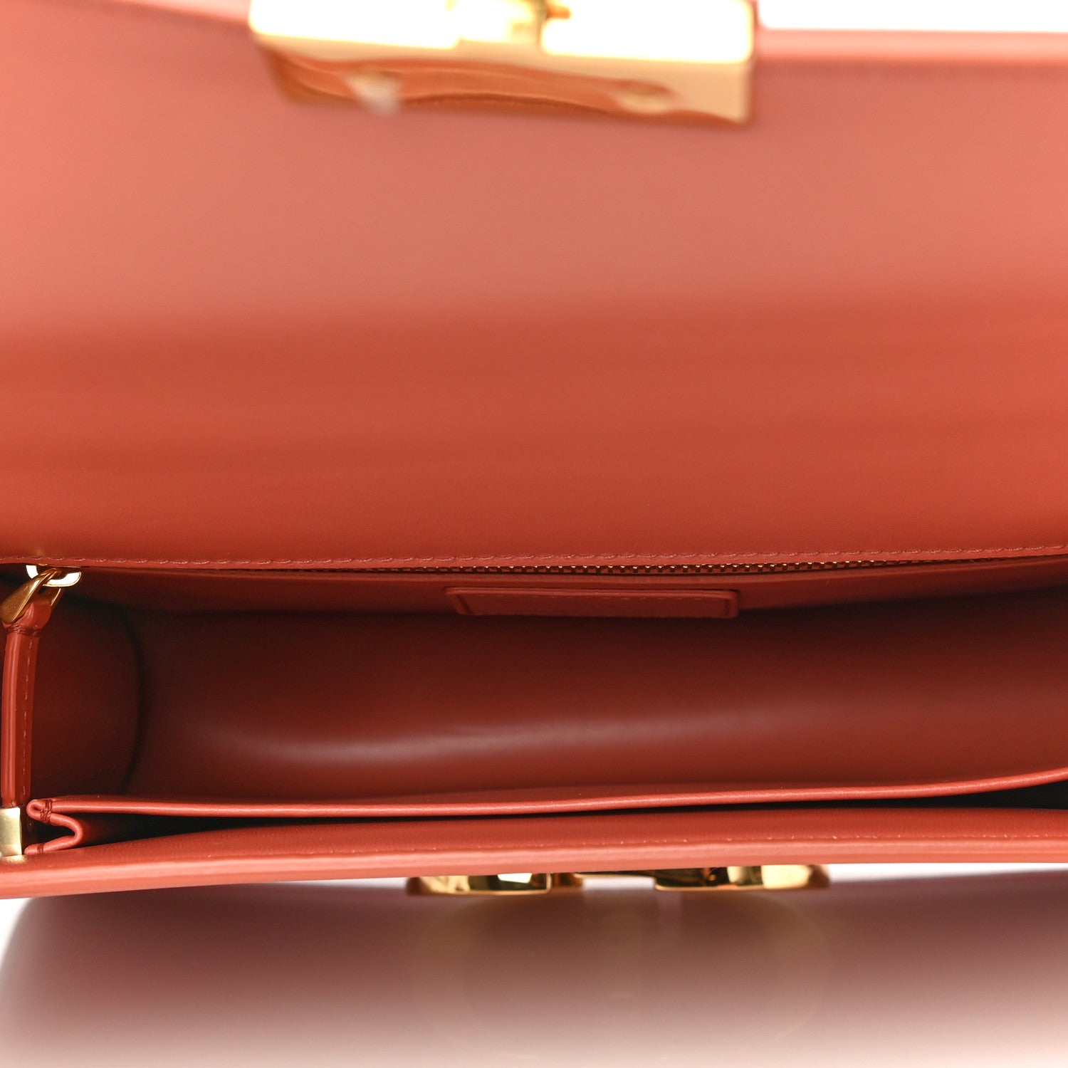 Christian Dior Smooth Calfskin 30 Montaigne Flap Bag Indian Red 4 of 13