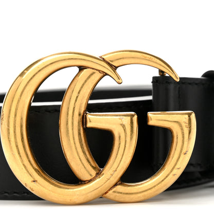 Gucci Calfskin Double G 30mm Belt 90 36 Black 7 of 8