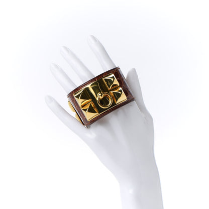 Hermes Shiny Alligator Collier De Chien CDC Miel 2 of 4